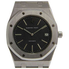 Audemars Piguet Stainless Steel Royal Oak Jumbo Wristwatch with Date circa 1982