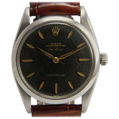 Vintage Rolex Stainless Steel Air-King Super Precision Wristwatch Ref 5504 circa 1958