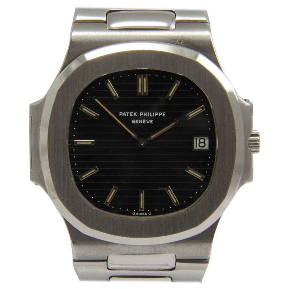 Patek Philippe Stainless Steel Nautilus Wristwatch Ref 3700