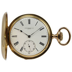 Patek Philippe & Cie. Geneve Yellow Gold Hunting Case Pocket Watch