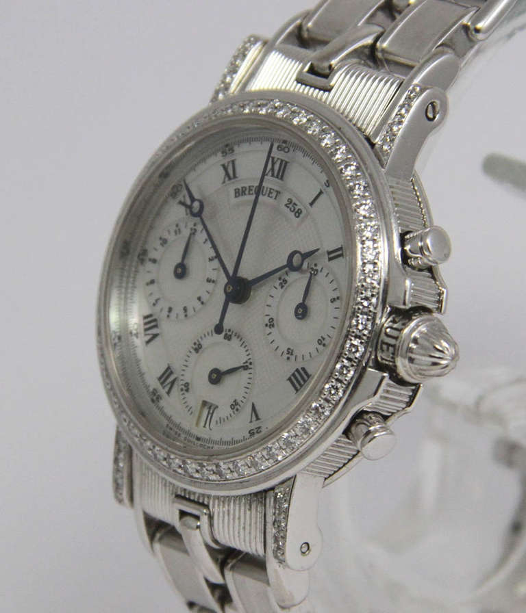 breguet marine chronograph white gold