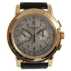 Patek Philippe Rose Gold Grand Taille Wristwatch Ref 5070 R