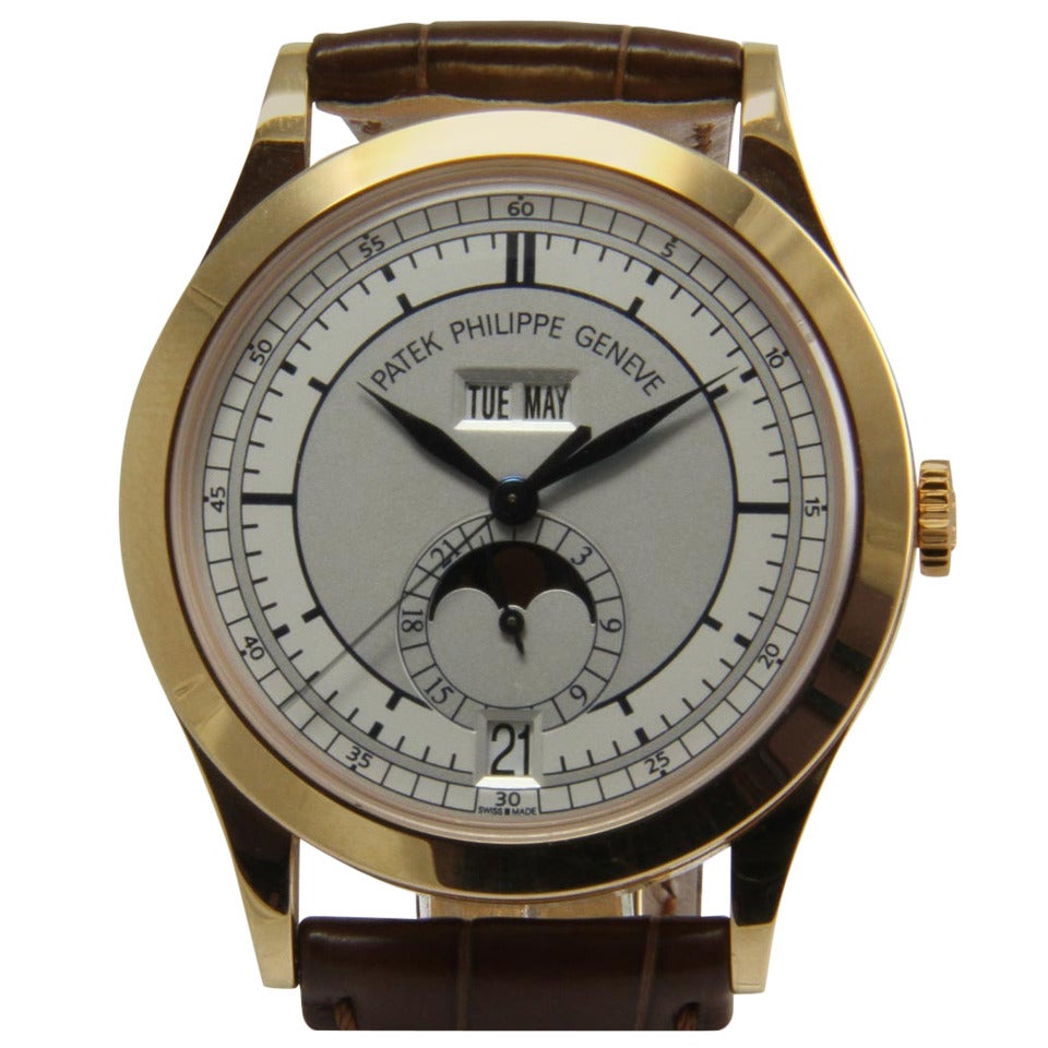 Patek Philippe Rose Gold Calatrava Wristwatch Ref 5396 R For Sale