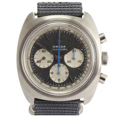 Retro Omega Stainless Steel Seamaster Chronograph Wristwatch Ref 145.029