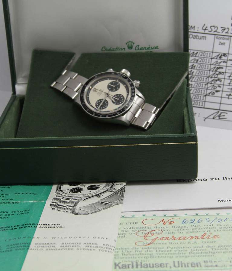 Men's Rolex Stainless Steel Daytona Cosmograph Paul Newman Wristwatch Ref 6263