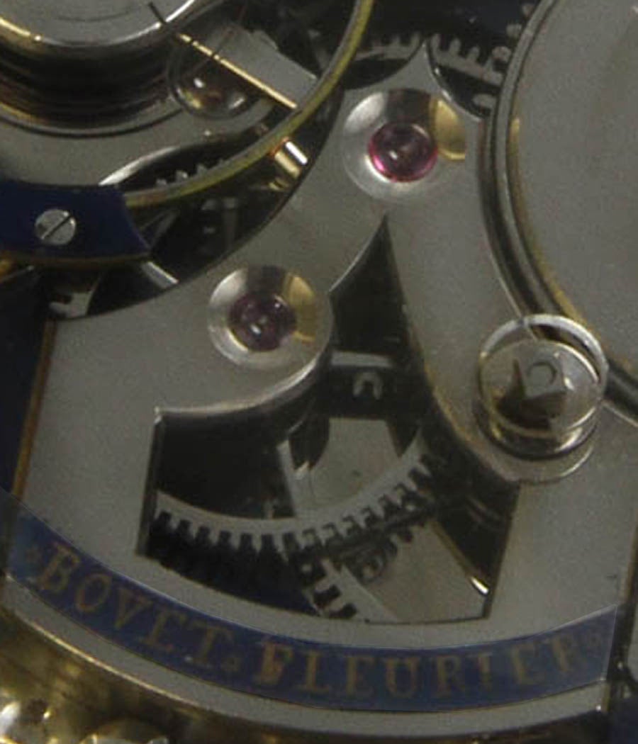 Bovet Fleurier Gelbgold-Taschenuhr im Angebot 6