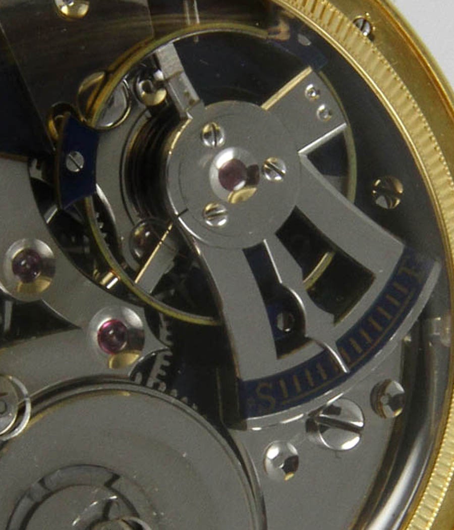 Bovet Fleurier Gelbgold-Taschenuhr im Angebot 3