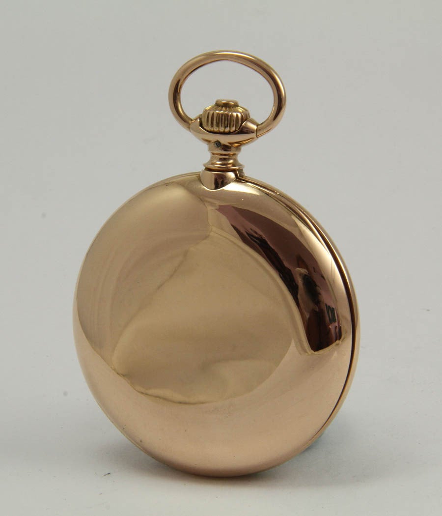 A. Lange & Söhne Rose Gold Hunter Pocket Watch In Excellent Condition For Sale In Munich, Bavaria