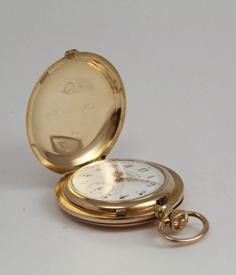 Women's A. Lange & Söhne Rose Gold Hunter Pocket Watch For Sale