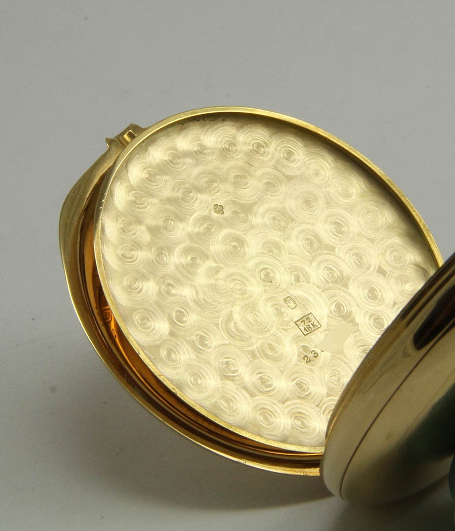 Patek Philippe Yellow Gold Hunting Case Pocket Watch For Sale 2