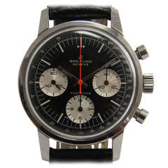 Breitling Stainless Steel Top Time Chronograph Wristwatch circa 1968
