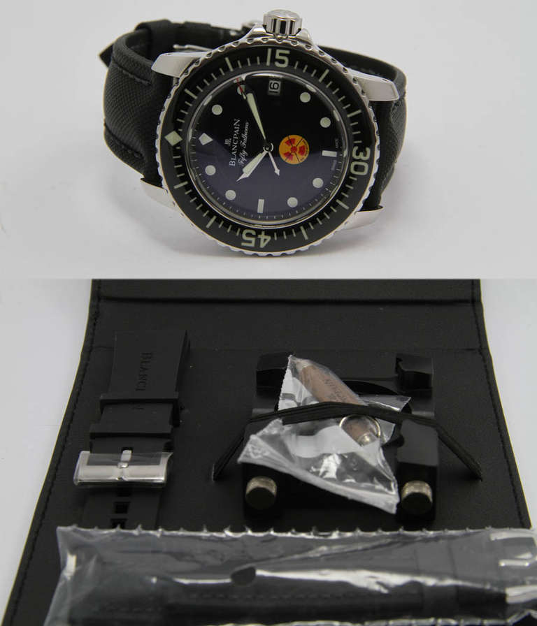 Blancpain Stainless Steel Fifthy Fathoms Diver's Wristwatch 1