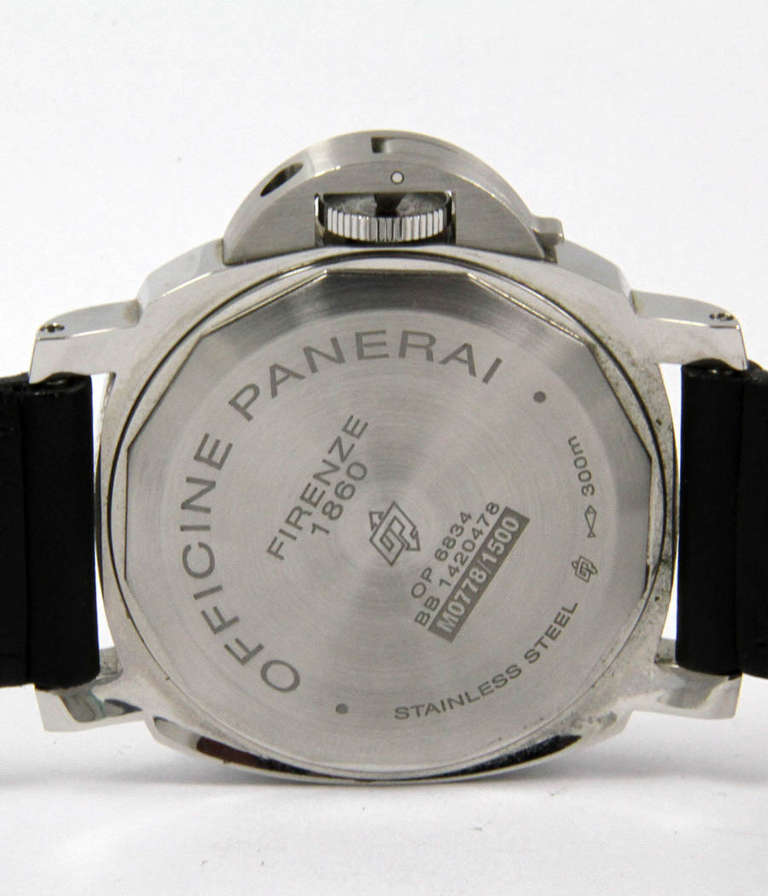 Men's Panerai Stainless Steel Luminor Marina PAM 336 Wristwatch