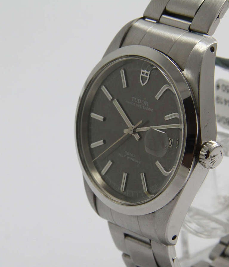 Tudor Stainless Steel Prince Oysterdate Wristwatch Ref. 9080/0 circa 1974 In Good Condition In Munich, Bavaria
