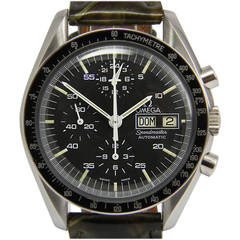 Vintage Omega Stainless Steel Speedmaster Wristwatch Ref ST 3760822