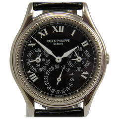Vintage Patek Philippe Ref. 5038 White Gold Perpetual Calendar Wrist Watch