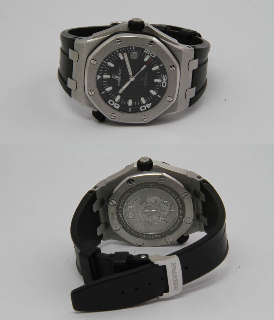 Women's or Men's Audemars Piguet Stainless Steel Royal Oak Automatic Wristwatch Ref 15340