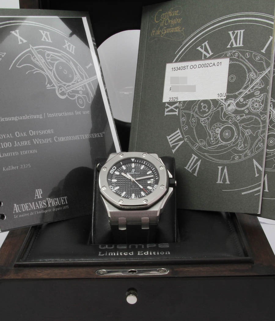 Audemars Piguet Stainless Steel Royal Oak Automatic Wristwatch Ref 15340 1