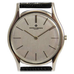Vacheron & Constantin White Gold Extra Plat Wrist Watch circa 1975