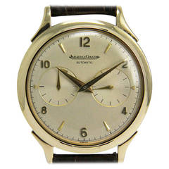 Retro Jaeger-LeCoultre Yellow Gold Futurematic Wristwatch with Power Reserve