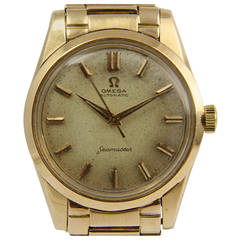 Omega Rose Gold Seamaster Automatic Wristwatch Ref 2975 SC