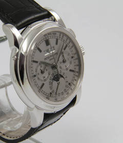 Patek Philippe White Gold Chronometer Wristwatch Ref 5970 G