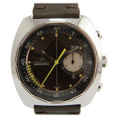 Longines Stainless Steel Chronograph Wristwatch circa 1969