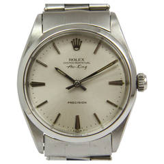 Rolex Stainless Steel Air King Automatic Wristwatch Ref 5500