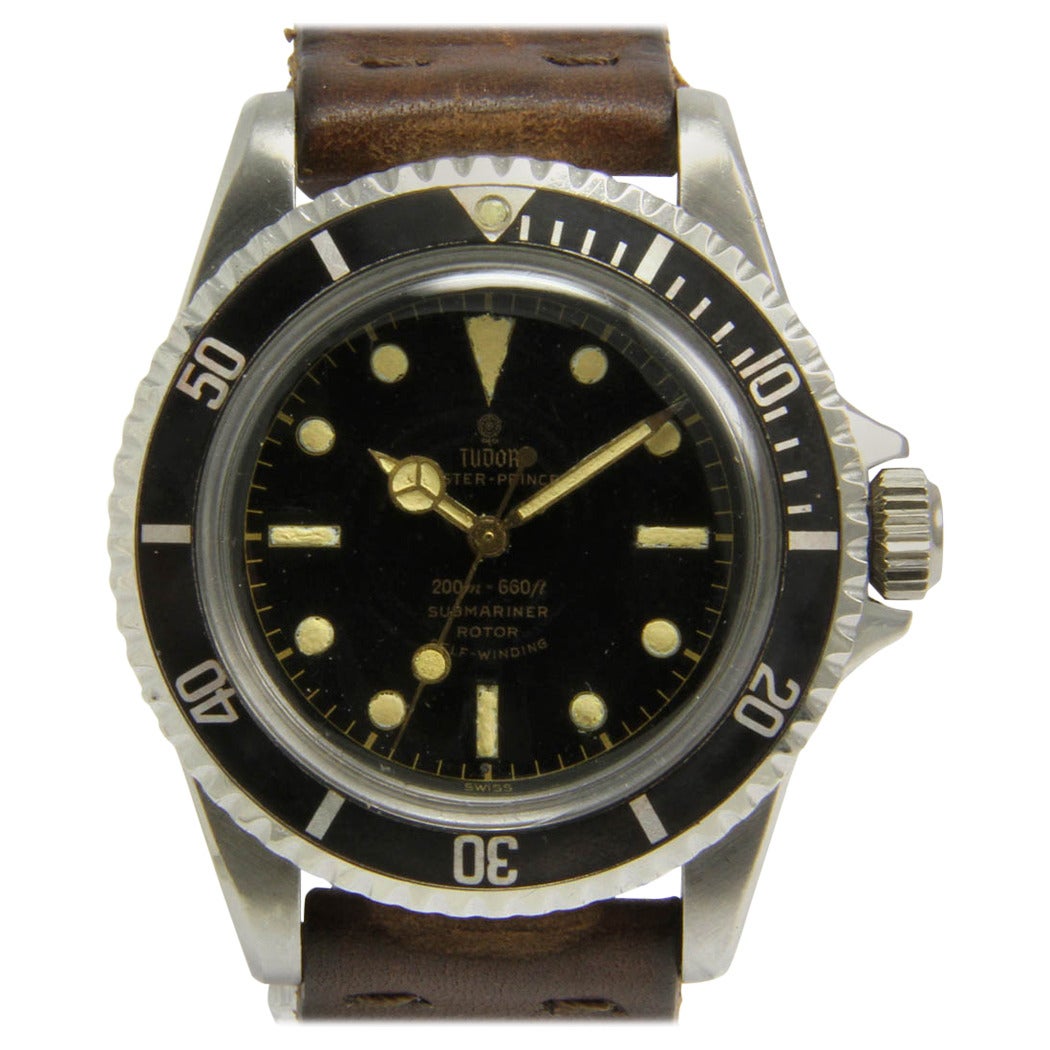 Tudor Stainless Steel Submariner Automatic wristwatch Ref  7928 For Sale