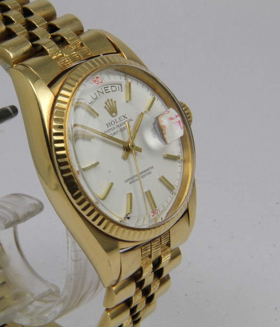 Rolex Yellow gold Day Date Automatic Chronometer Wristwatch Ref 1803