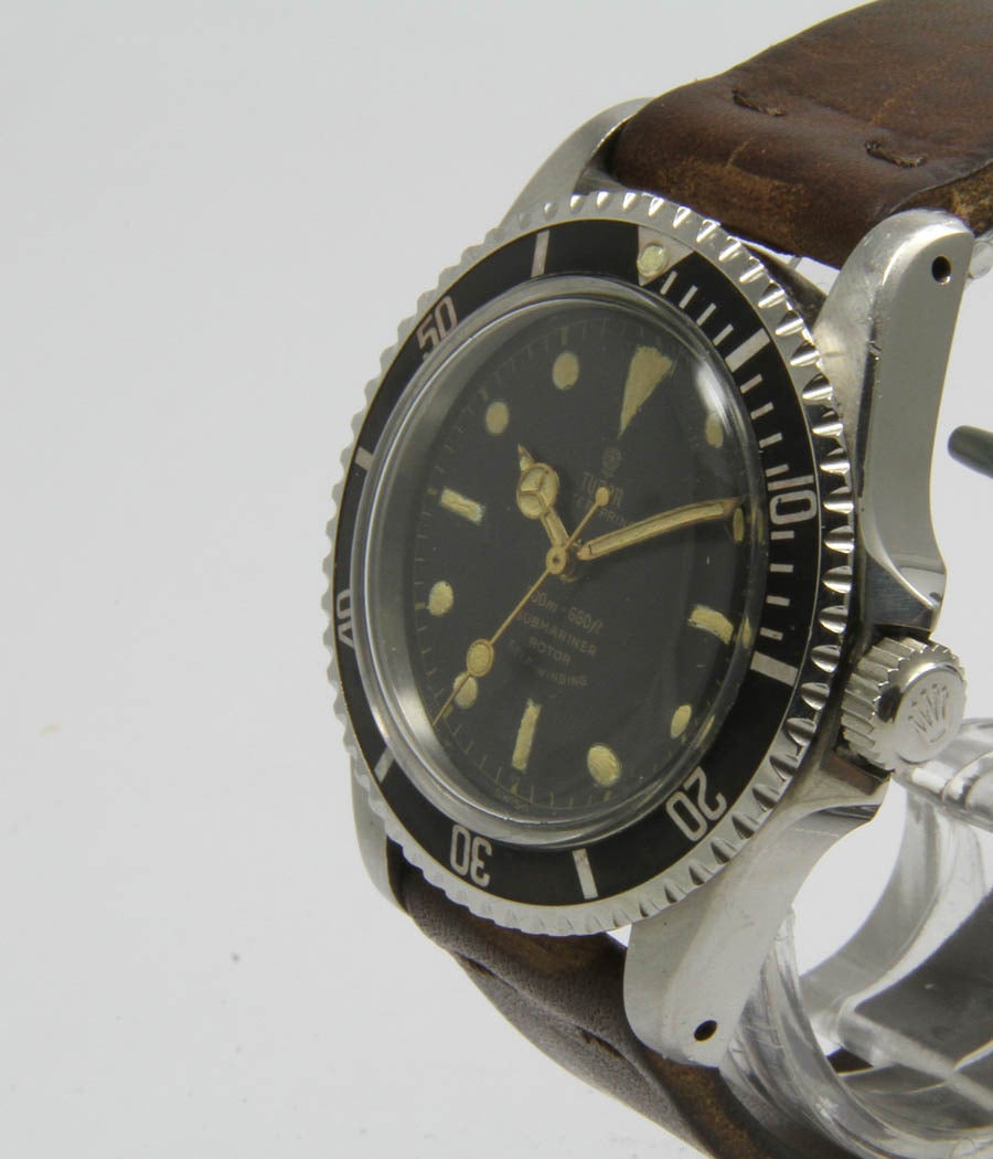 Tudor Stainless Steel Submariner Automatic wristwatch Ref  7928 In Excellent Condition For Sale In Munich, Bavaria