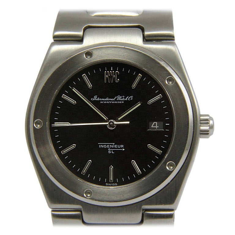 IWC Stainless Steel Ingenieur Jumbo Wristwatch with Date