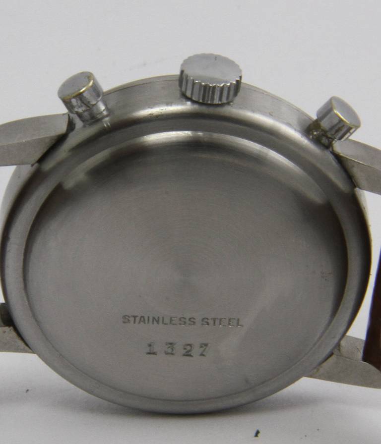 Minerva Stainless Steel Chronograph Wristwatch 1