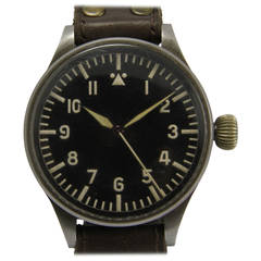 Vintage IWC Stainless Steel Fliegeruhr Wristwatch Ref 431
