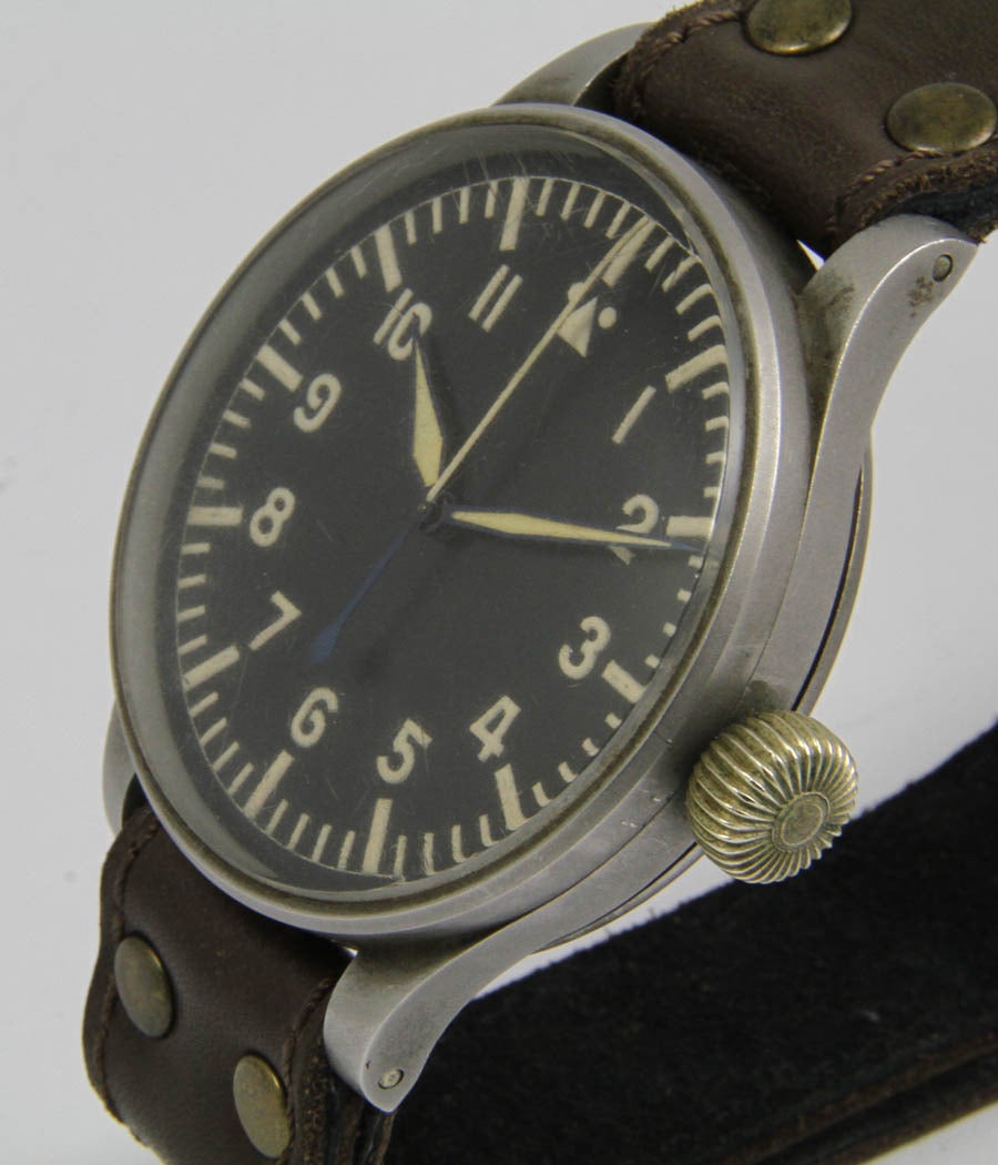 IWC Stainless Steel Fliegeruhr Wristwatch Ref 431 For Sale at 1stDibs