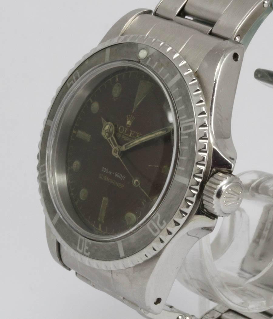 Rolex Stainless Steel Submariner Automatic Wristwatch Ref 5512  In Excellent Condition For Sale In Munich, Bavaria