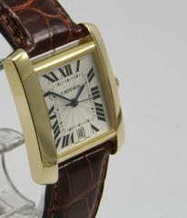 Cartier yellow gold Tank Française automatic wristwatch Ref 1840
