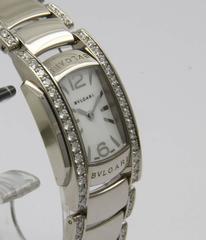 Bulgari Lady's White Gold Assioma Quartz Wristwatch Ref AA W 31 G