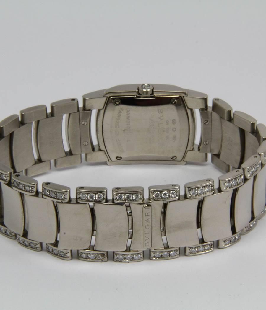 Women's or Men's Bulgari Lady's White Gold Assioma Quartz Wristwatch Ref AA W 31 G For Sale