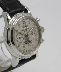 Patek Philippe Platinum Chronograph Wristwatch Ref 5004 P