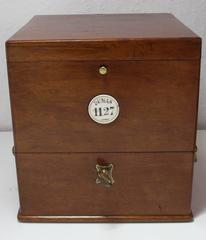 O. Dumas deck glazed wood chronometer