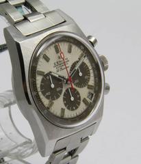 Zenith Stainless Steel El Primero Chronograph Automatic Wristwatch Ref A385