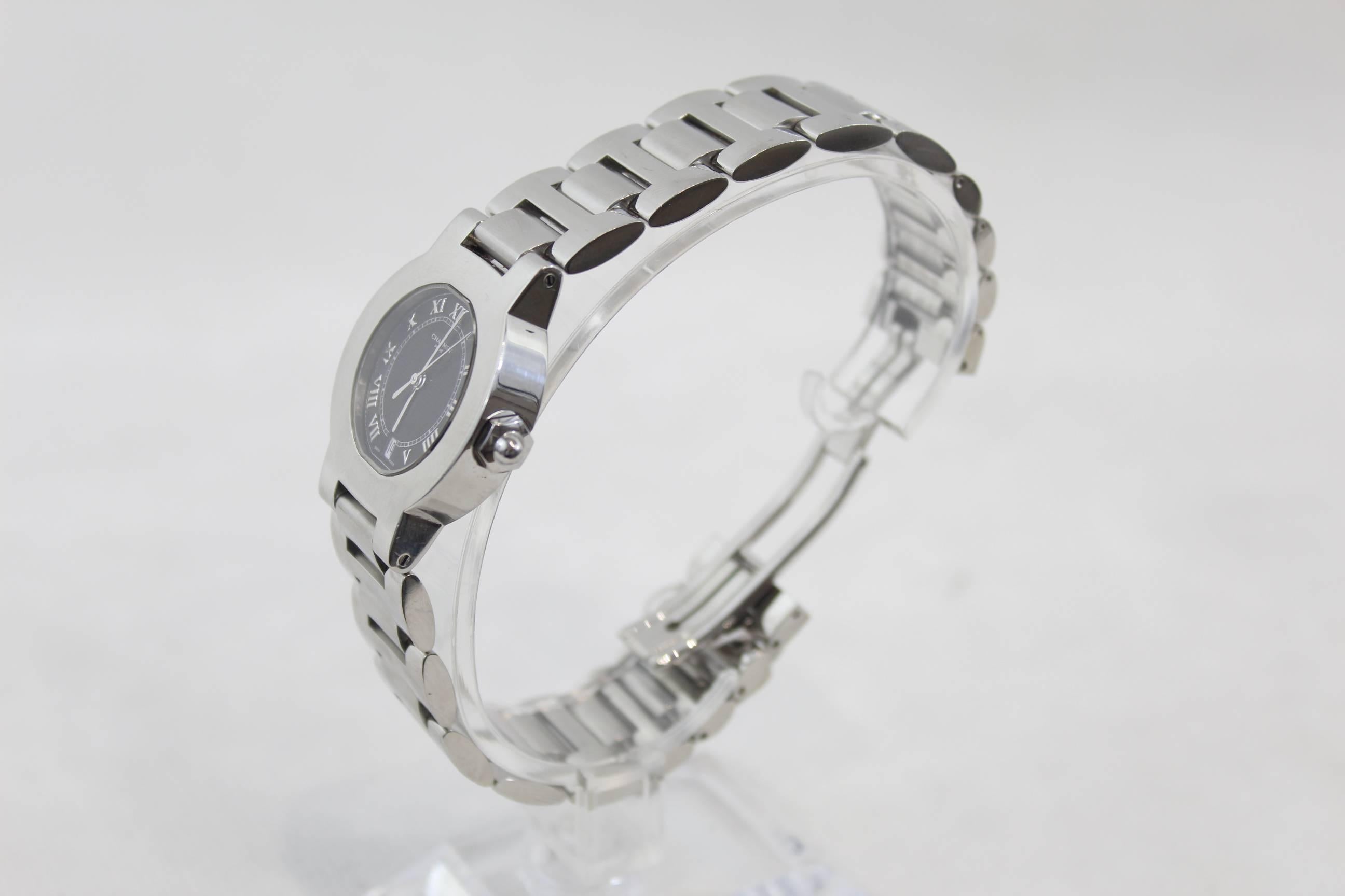Chaumet Stainless Steel Automatic Wristwatch  In Good Condition In Paris, FR