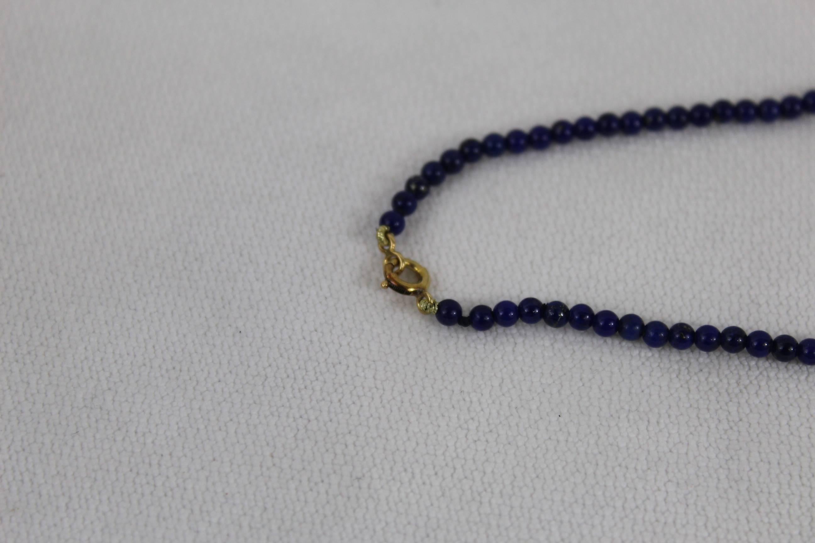 Cartier Rare Nice Lapis Lazuli Gold Heart Love Necklace 3