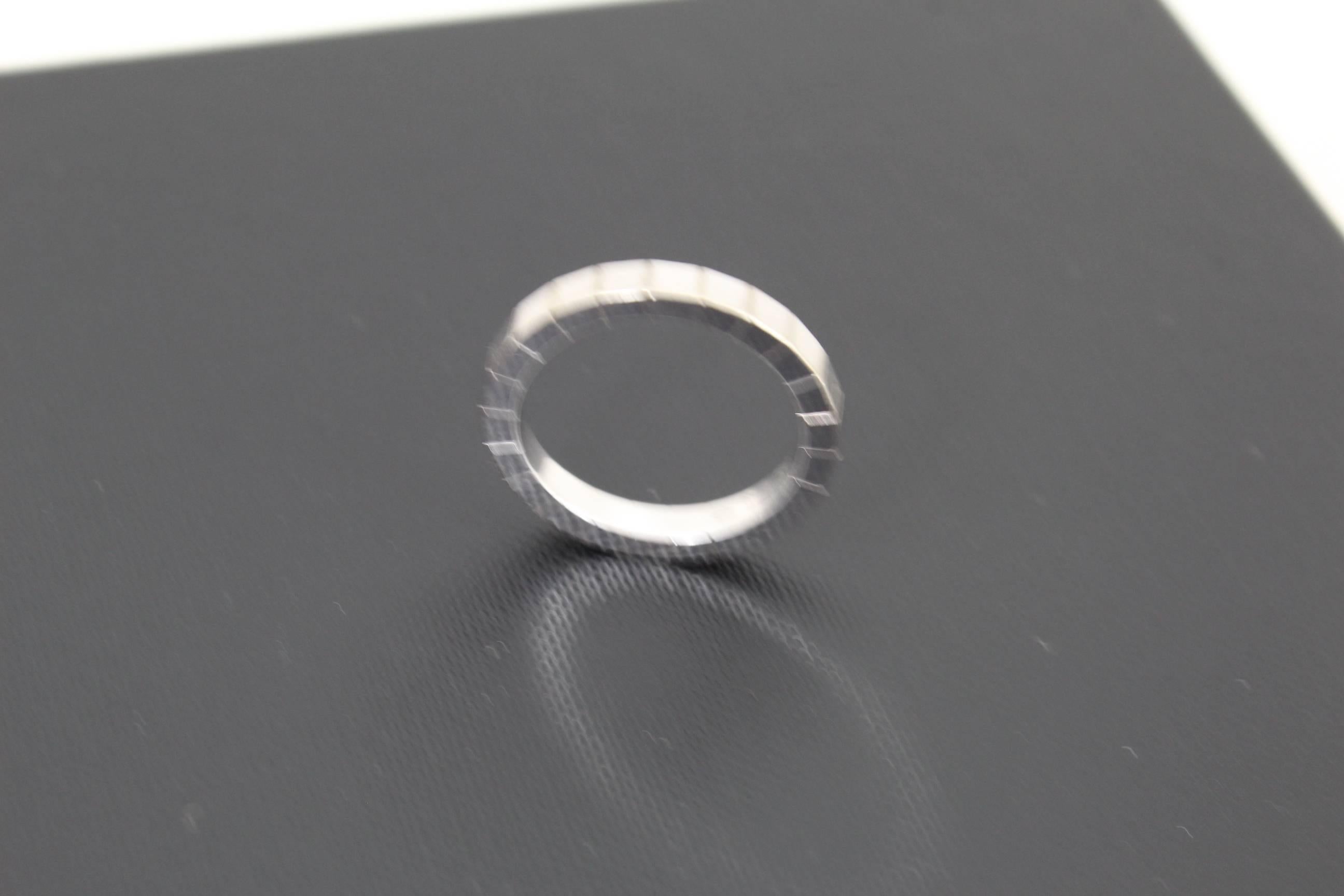 Cartier Lanieres White Gold Ring In Good Condition In Paris, FR