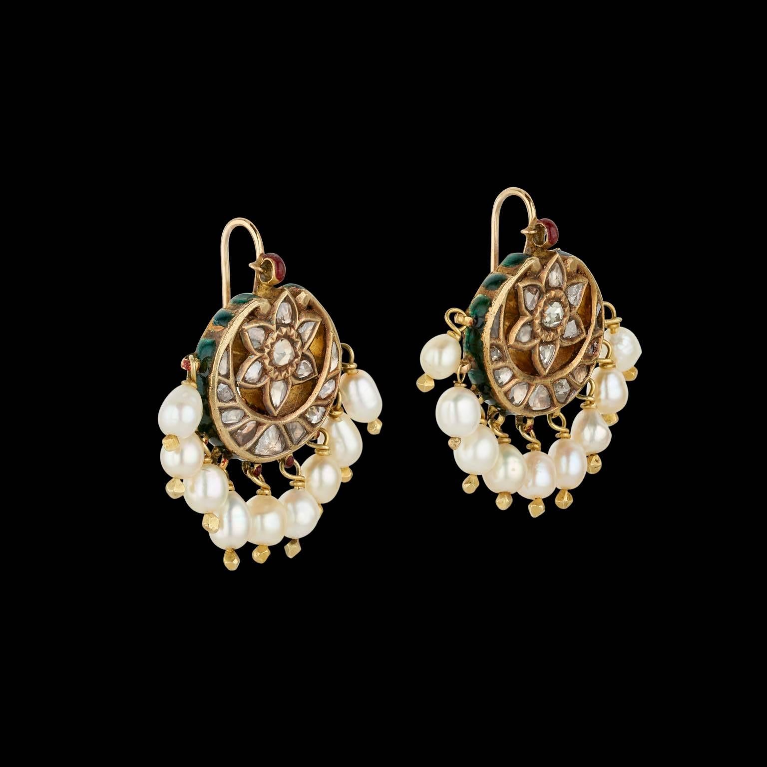 antique earrings indian
