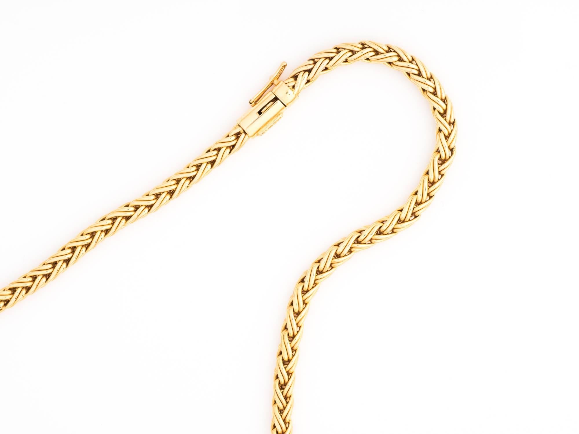 braided gold chain