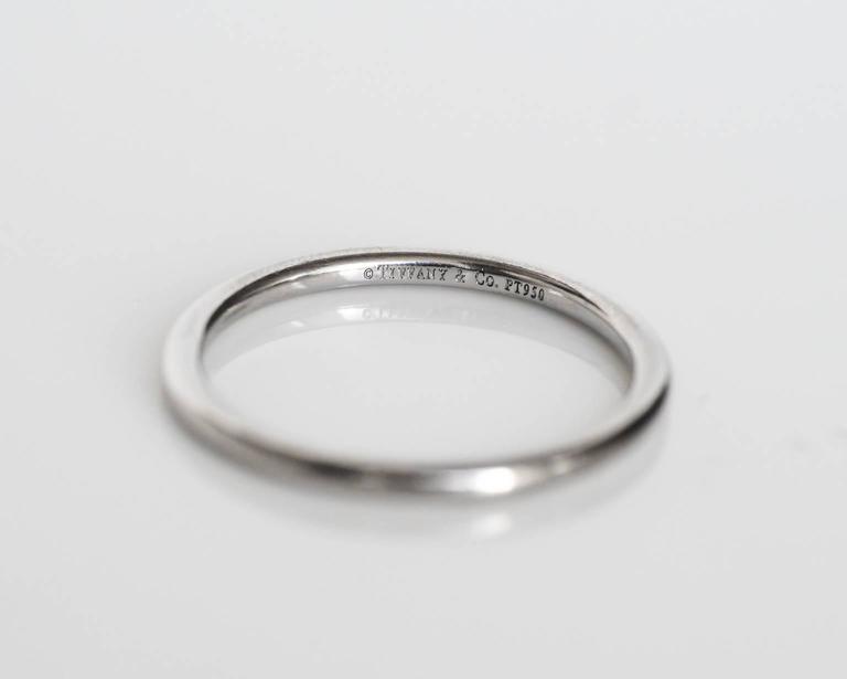 tiffany and co platinum wedding band