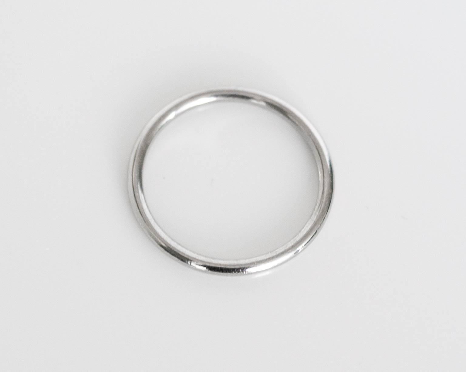 Men's Tiffany & Co. Ultra Thin Platinum Wedding Band Ring