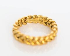 Tiffany & Co. Weave Pattern Gold Band